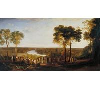 PMEFGJDPE Famous Print Artwork Premium Artwork Richmond Hill on the Regents Birthday by Mallord William Turner Modern Canvas for Home Decor 60x90cm