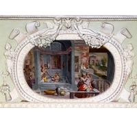 PMEFGJDPE Famous Print Artwork Premium Artwork Scenes of Bath Seduction Fresco by Luca Cambiaso Modern Canvas for Home Decor 60x90cm
