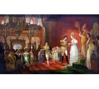 PMEFGJDPE Famous Print Artwork Premium Artwork Second Marriage of S.m.i D Pedro I Er by Jean Baptiste Debret Modern Canvas for Home Decor 60x90cm