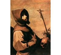 PMEFGJDPE Famous Print Artwork Premium Artwork St Francis in Ecstasy by Francisco De Zurbaran Modern Canvas for Home Decor 60x90cm