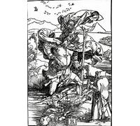 PMEFGJDPE Famous Print Artwork Premium Artwork Stchristopher with the Flight of Birds by Albrecht Dürer Modern Canvas for Home Decor 60x90cm