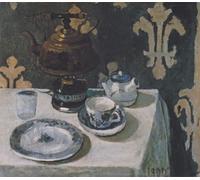 PMEFGJDPE Famous Print Artwork Premium Artwork Still Life Withand White Porcelain Tea Kettle by Paula Modersohn Becker Modern Canvas for Home Decor 60x90cm
