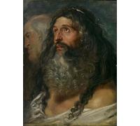 PMEFGJDPE Famous Print Artwork Premium Artwork Study of Two Heads by Peter Paul Rubens Modern Canvas for Home Decor 60x90cm