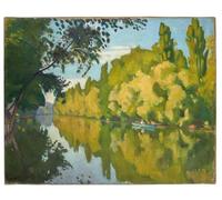 PMEFGJDPE Famous Print Artwork Premium Artwork the Boat by Albert Marquet Modern Canvas for Home Decor 60x90cm