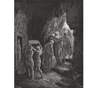 PMEFGJDPE Famous Print Artwork Premium Artwork the Burial of Sarah Illustration by Gustave Dore Modern Canvas for Home Decor 60x90cm