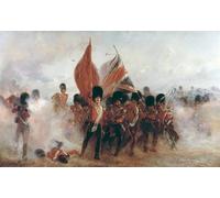 PMEFGJDPE Famous Print Artwork Premium Artwork the Colours Advance of the Scots Guards At the Alma by Lady Butler Modern Canvas for Home Decor 60x90cm
