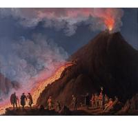 PMEFGJDPE Famous Print Artwork Premium Artwork the Eruption of Mount Vesuvius in by Jacob Hackert Modern Canvas for Home Decor 60x90cm