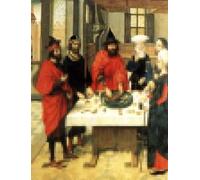 PMEFGJDPE Famous Print Artwork Premium Artwork the Feast of the Passover by Dirck Bouts Modern Canvas for Home Decor 60x90cm