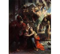PMEFGJDPE Famous Print Artwork Premium Artwork the Last Day of Pompeii Detail by Karl Pavlovich Bryullov Modern Canvas for Home Decor 60x90cm