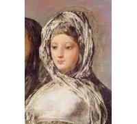 PMEFGJDPE Famous Print Artwork Premium Artwork the Letter or the Young Girls a Face by Francisco De Goya Modern Canvas for Home Decor 60x90cm