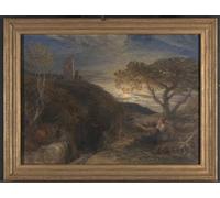 PMEFGJDPE Famous Print Artwork Premium Artwork the Lonely Tower by Famous Painter Modern Canvas for Home Decor 60x90cm