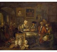PMEFGJDPE Famous Print Artwork Premium Artwork the Marriage Contract by William Hogarth Modern Canvas for Home Decor 60x90cm