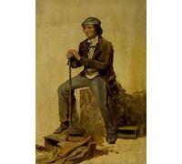 PMEFGJDPE Famous Print Artwork Premium Artwork the Rat Catcher by Daniel Maclise Modern Canvas for Home Decor 60x90cm