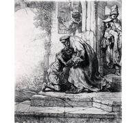 PMEFGJDPE Famous Print Artwork Premium Artwork The Return of The Prodigal Son Rembrandt Modern Canvas for Home Decor 60x90cm