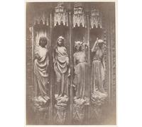 PMEFGJDPE Famous Print Artwork Premium Artwork the Virtues Crushing the Vices Strasbourg Cathedral by Charles Marville Modern Canvas for Home Decor 60x90cm