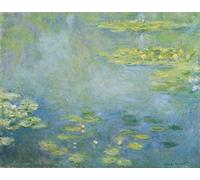 PMEFGJDPE Famous Print Artwork Premium Artwork Waterlilies by Claude Monet Modern Canvas for Home Decor 60x90cm