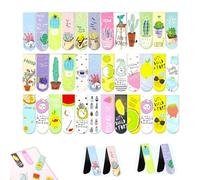 PMELCXD Magnetic Bookmarks, 36 PCS Bookmark - Colorful Magnet Page Markers for Kids & Adults,Vibrant Magnetic Bookmarks Set - Durable & Easy to Use, Ideal for School, Reading, and Stationery