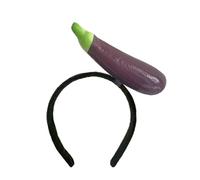 PMFACE Novelty Knitted Headbands Stuffed Vegetables Hairbands Unique Costume Headpiece for Party Costume Accessory