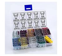 PMFC 100pcs Medium Car Fuses 2A 3A 5A 7.5A 10A 15A 20A 25A 30A 40A + Clip Amp with Box Assortment Auto Blade Fuse SUV Protected circuits