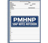 PMHNP SOAP Notes Notebook: SOAP Notes Journal for Psychiatric Mental Health Nurse Practitioners - Client Session Logbook & Treatment Planner, PMHNP & ... Record Book, Mental Health SOAP Notes Log