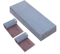 PMIQSA 25 Pcs Mesh Sanding Sheets 115x230mm Grit 120 Hook and Loop Strips | for Orbital Sander Hand Block Anti Blocking Grinding Polishing Sandpaper Wood Furniture
