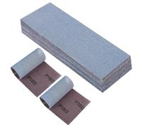PMIQSA 25 Pcs Mesh Sanding Sheets 80x230mm Grit 180 Hook and Loop Strips | for Orbital Sander Hand Block Anti Blocking Grinding Polishing Sandpaper Wood Furniture
