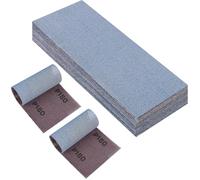 PMIQSA 25 Pcs Net sandpaper strips 115x230mm Mesh Ceramic Sanding Sheets, Grit 180 Hook and Loop Dust Free Sanding Pads, for Orbital Sander, Hand Sanding Block, Wood Metal Surface Preparation