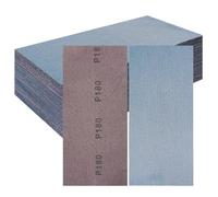 PMIQSA 25 Pcs Net sandpaper strips 80x230mm Mesh Ceramic Sanding Sheets, Grit 180 Hook and Loop Dust Free Sanding Pads, for Orbital Sander, Hand Sanding Block, Wood Metal Surface Preparation