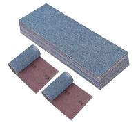 PMIQSA 25 Pcs Net sandpaper strips 80x230mm Mesh Ceramic Sanding Sheets, Grit 60 Hook and Loop Dust Free Sanding Pads, for Orbital Sander, Hand Sanding Block, Wood Metal Surface Preparation