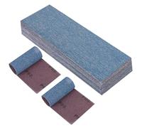 PMIQSA 25 Pcs Net sandpaper strips 80x230mm Mesh Ceramic Sanding Sheets, Grit 80 Hook and Loop Dust Free Sanding Pads, for Orbital Sander, Hand Sanding Block, Wood Metal Surface Preparation