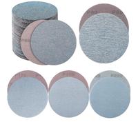 PMIQSA 50 Pcs 125mm Sanding Discs, Hook and Loop Mesh Sanding Disc, 60/80/120/180/240 Grit, Dust-Free & Anti-Clogging, for Drywall Efficient Dust Removal Random Orbital Sander