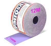 PMIQSA 600 Grit Sandpaper Roll, 70mm x 12M, Hook & Loop Ceramics Sandpaper for Automotive, Woodworking Color Sanding, Finishing Metal (Ceramics)