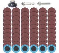 PMIQSA 63 Pcs Sanding Discs Set, 2 Inch / 50mm Quick Change Discs, Grit 120 for Die Grinder discs Surface Prep Burr Rust Paint Removal