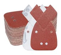 PMIQSA 70PCS 40 Grits Black and Decker Mouse Sander Paper 4 Hole Mouse Sanding Pads Detail Hand Sandpaper Sheets for Grinding and Polishing