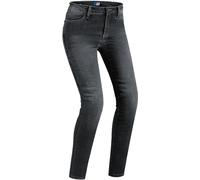 PMJ Skinny Ladies Motorcycle Jeans, black, size 34 for Women