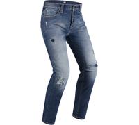 PMJ Street Motorcycle Jeans, Blue Stone Wash, size 30
