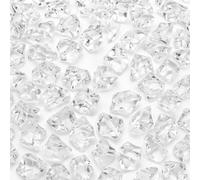 PMLAND Clear Acrylic Ice Rocks Crystals Gems - 1 Inch Length 3 lbs Bulk Bag for Vase Filler Table Scatter Party Wedding Arts Crafts Decoration Display Idea