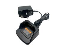 PMLN6394A/PMLN6393A Replacement Single Unit Two Way Radio Charger Kit for Motorola XT420 XT460 XT660d, Desk Charging Cradle (PMLN6383A) + UK Plug Mains Adapter