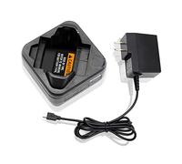 PMLN7094 Charger Set PMLN7109A PMLN7109 Charger [Upgraded] for Motorola SL300 TLK100 SL7500 Series FNB-V142LI FNB-V142 PMNN4468B PMNN4468A PMNN4468 Chargers