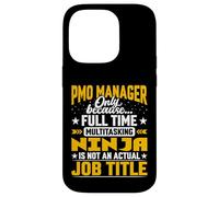 PMO Manager Job Title - Funny Senior Project Manager Case for iPhone 14 Pro