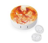 pmoyh Phoenix Contact Lens Case with Mirror Contact Lens Holder Box Container Soak Storage Kit 8x8cm