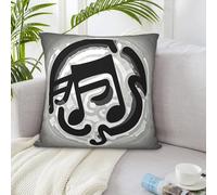 PMQAGNKSMQ Decorative Throw Pillow Covers 26"x26" Pillow Cases Black White Music Note Pillow Cover Double Sided Plush Cushion Case Pillowcases for Living Room Bedroom Decor