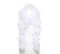 PMS 1.5M Feather Boa Costume / Fancy Dress / Hen Night - White (515014W)