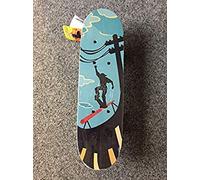 PMS 17" x 5" RETRO WOODEN SCHOOL SKATEBOARD 9ASST DESIGNS