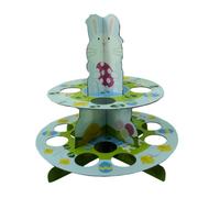 PMS 2ASSTD SPRINGTIME 2TIER 10X10" EGG/CUPCAKE STAND IN 24PC