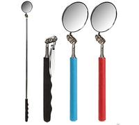 PMS 360 Degree Rotating 5cm Round Ext Inspection Mirror - Telescopic Extending Large Angle