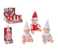 PMS 3AST CL 5" BOY/GIRL VINYL BABY ELF W/NIGHT SHIRT. 32 TRA