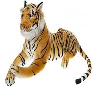 PMS 443037S Moulded Head Jungle Creature | Lifelike Tiger Plush Toy | Huge and Huggable |160cm | 1pc. Accessory, Orange