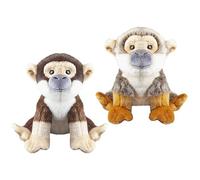 PMS 443298 Premium Assorted Colours Squirrel Monkey Plush Toy (30 cm) 1 Pc. -Adorable & Cuddly Companion, Perfect for Hugging, Playtime, & Gift for Kids & Animal Lovers, Multicolor