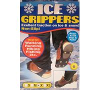 PMS 4AST SZ Black Rubber Ice Gripper Non Slip Shoe Attachment 24 Pack